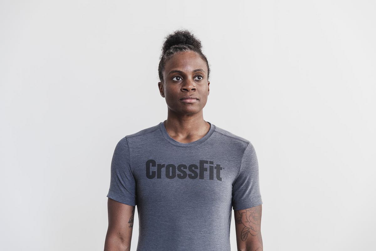 Nobull Crossfit® Women's T Shirts Deep Grey | Australia (GL9852)